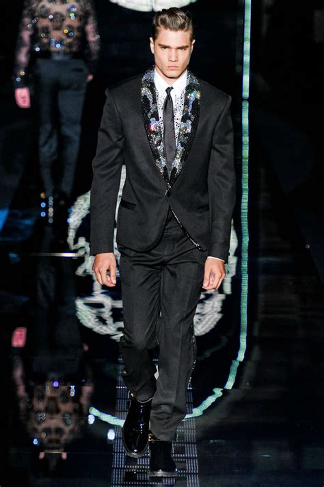 versace black tuxedo|Versace black suit.